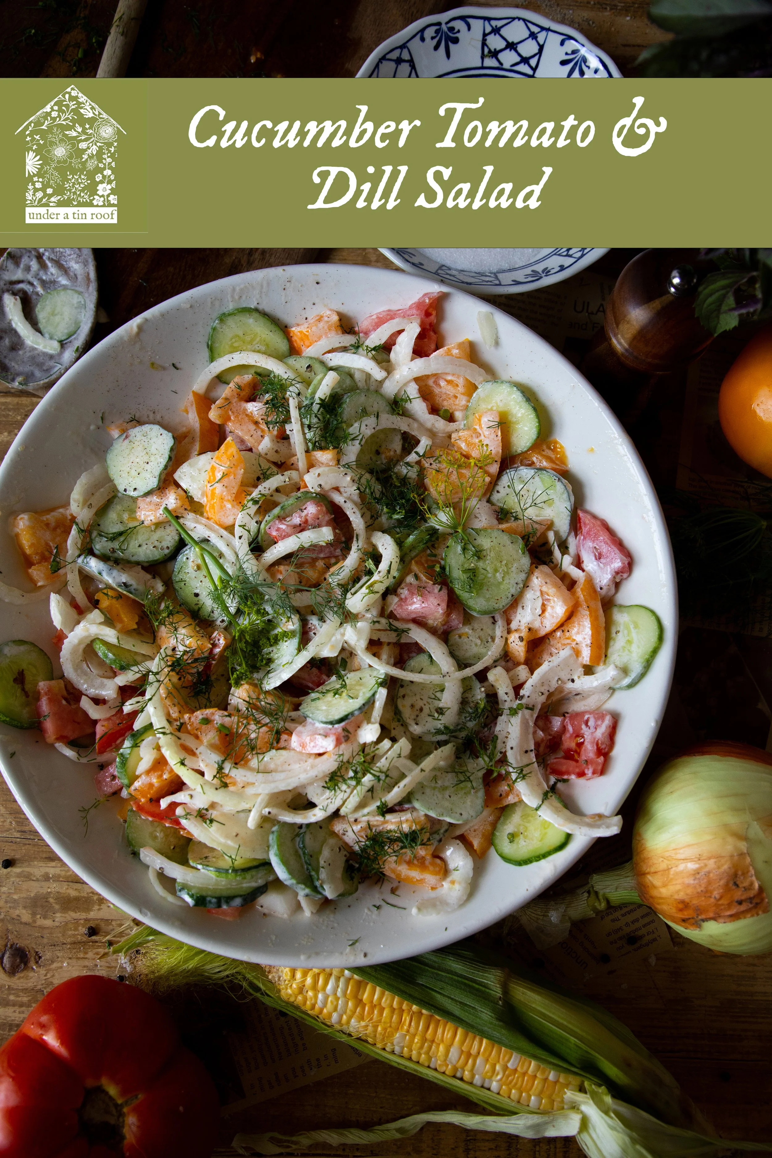 Refreshing Cucumber Tomato and Dill Salad Recipe Summer Delight
